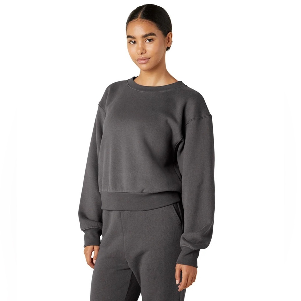 Beyond Yoga WFH Fleece Cropped Crew Sweatshirt
